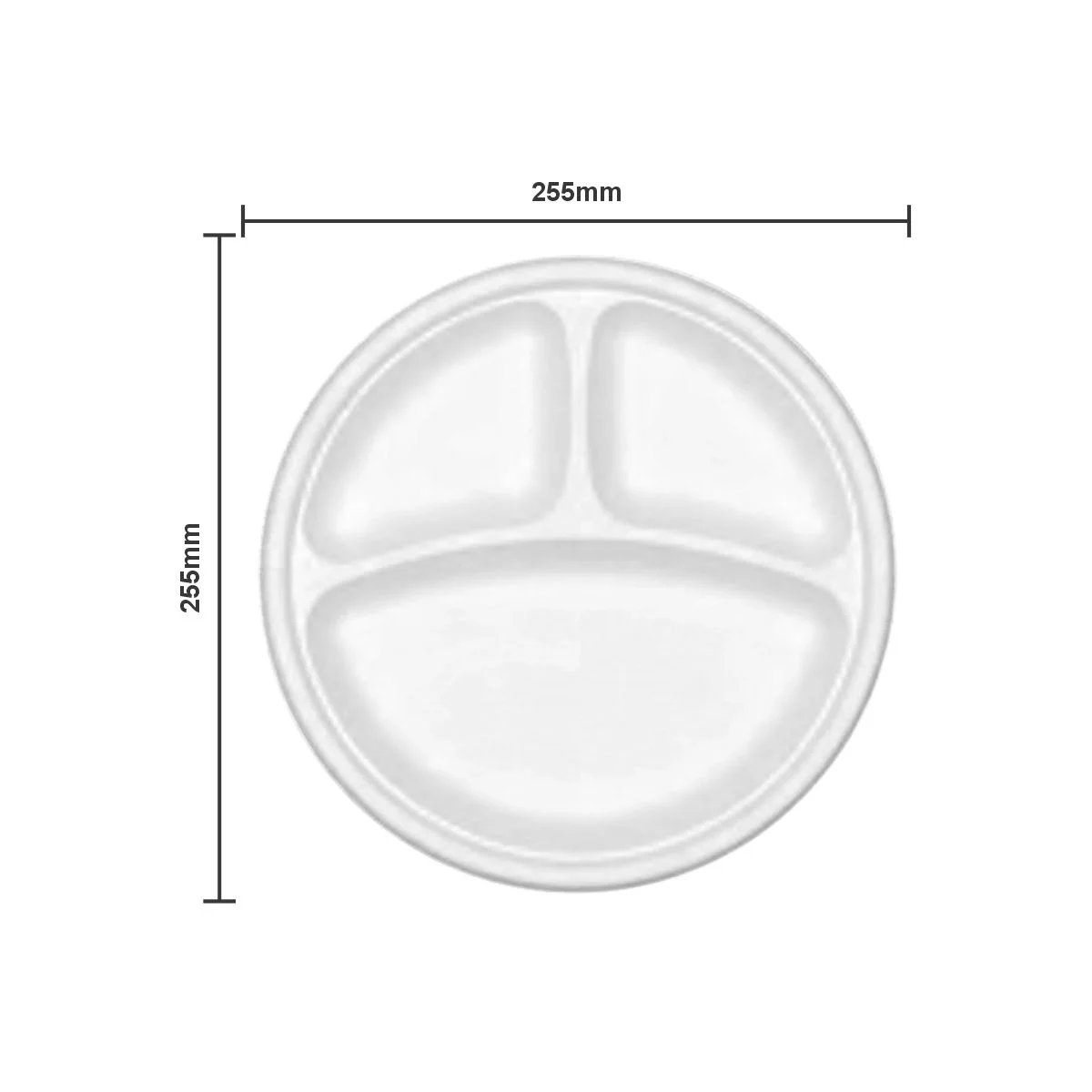 10-3 Compartment Dinner Plates