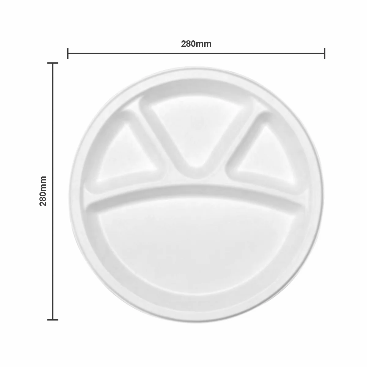 11-4 compartment plates disposable