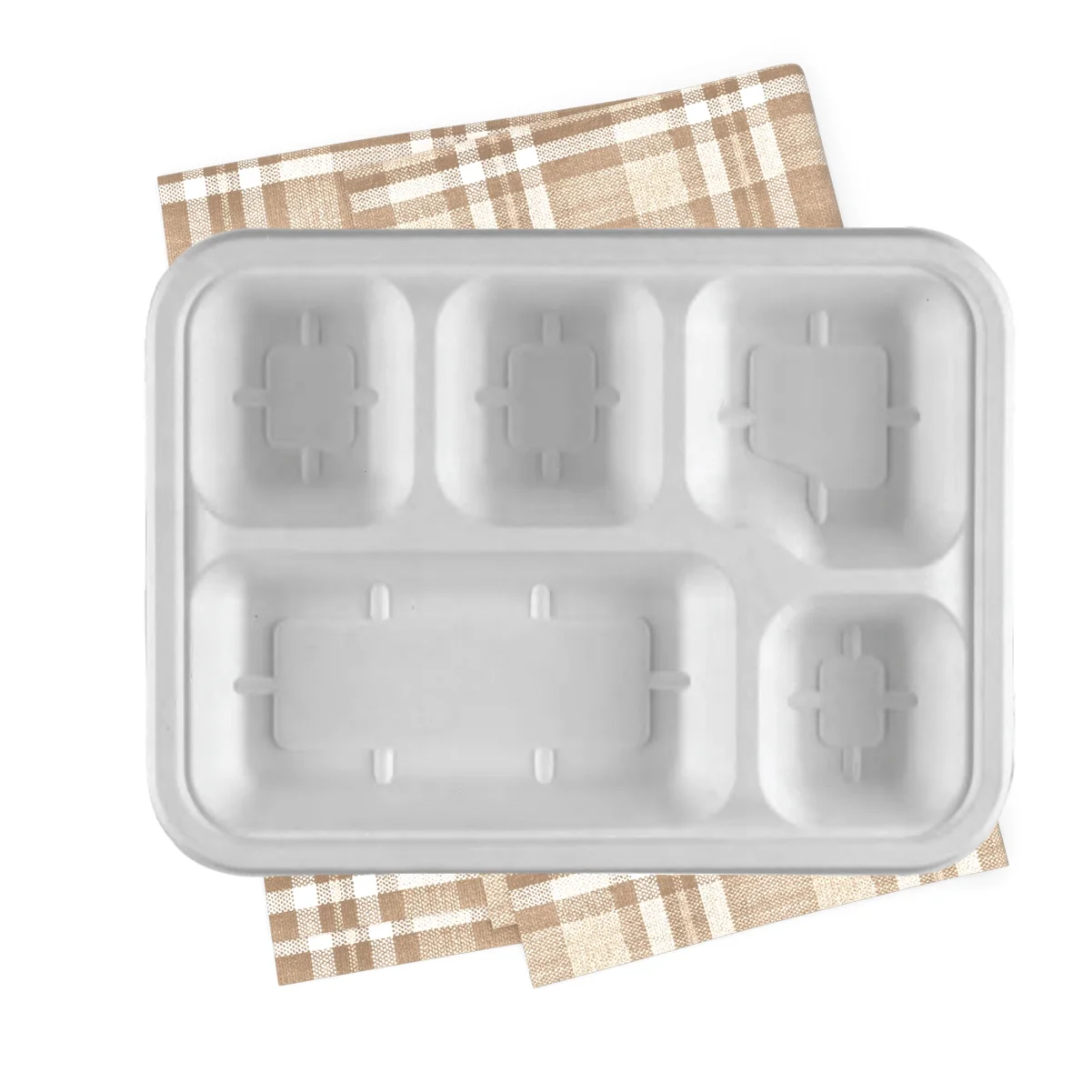 5 compartment plates