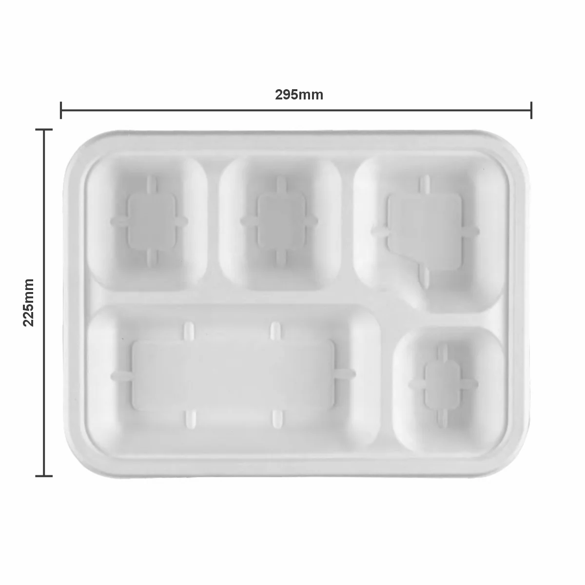 5 compartment plates